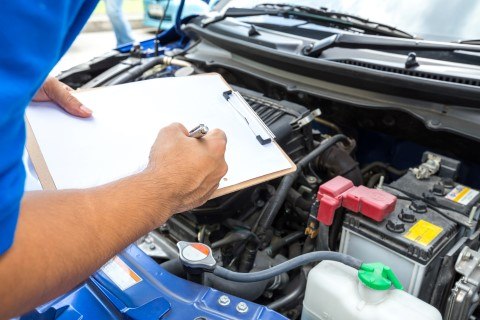 Vehicle Being Inspected